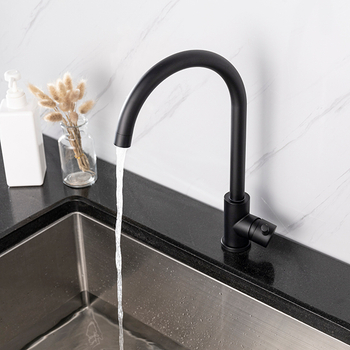 Black Stainless Steel Kitchen Sink Faucet