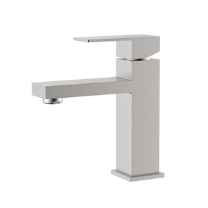 Solid Satin Stainless Steel Bathroom Faucet