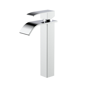 SUS304 bathroom tall vessel bowl waterfall sink faucet