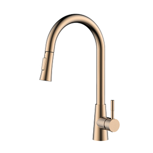 Rose Gold Stainless Steel Pull Out Kitchen Tap