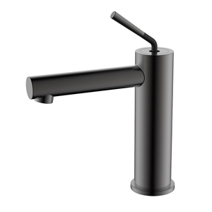 Stainless steel single lever gunmetal bathroom faucet