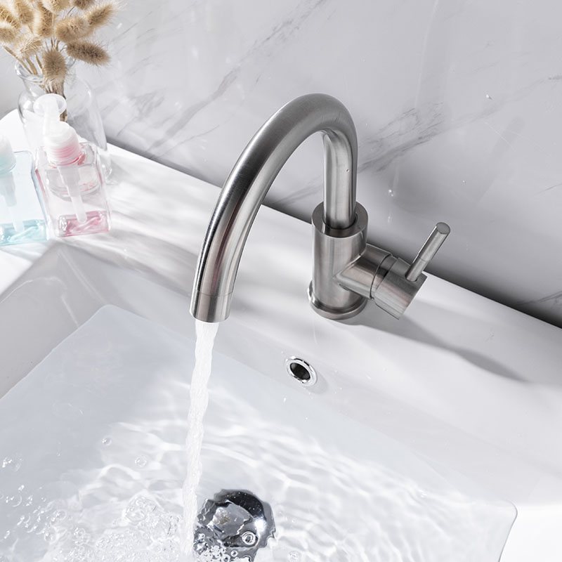 Details about   Chrome Polished Bathroom Faucet Contemporary Style Single Handle Ceramic Faucets 