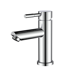 Chrome stainless steel bathroom basin mixer