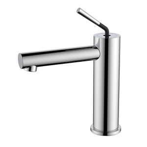 Stainless steel single lever chrome bathroom faucet