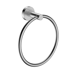 Wall mounted stainless steel satin bathroom round hand towel ring
