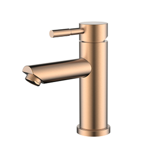 Rose gold stainless steel bathroom basin mixer
